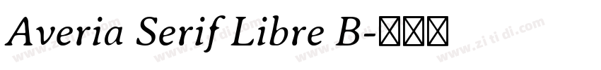 Averia Serif Libre B字体转换